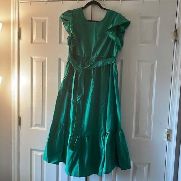 SHEIN Butterly Sleeve Tieback Dress - Picture 3 of 7